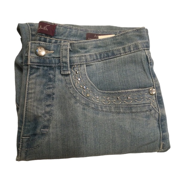 Gloria Vanderbilt Light Wash Skimmer Capri Size 10 - Picture 6 of 13